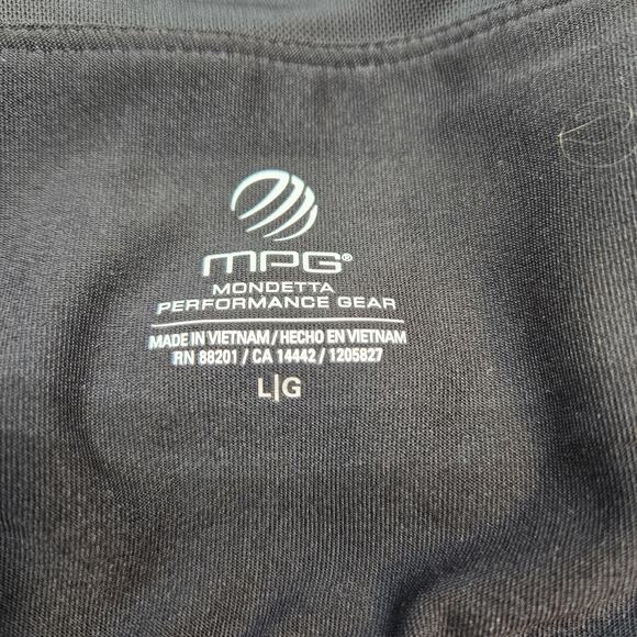 MPG Women's Dress Large Black Print Sleeveless  Sun Misses Size 12 14 - Picture 3 of 6